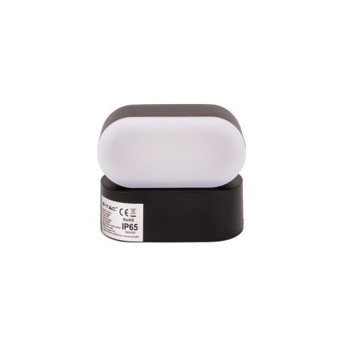Kinkiet Ścienny V-TAC 6W LED Czarny IP65 Obrotowy 350st VT-816 3000K 722lm