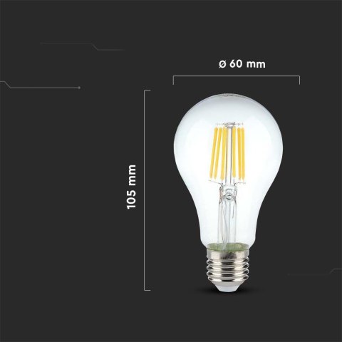 Żarówka LED V-TAC 10W Filament E27 A67 VT-1981 4000K 1055lm Żarówka LED V-TAC 10W Filament E27 A67 VT-1981 4000K 1055lm