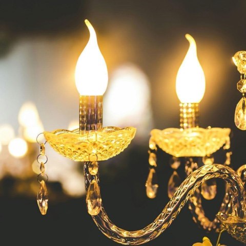 Żarówka LED V-TAC 4W filament E14 świeczka bursztyn płomyk twist VT-1947 2200K 350lm