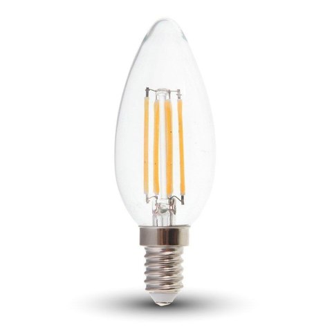 Żarówka LED V-TAC 4W filament E14 świeczka VT-1986 4000K 400lm