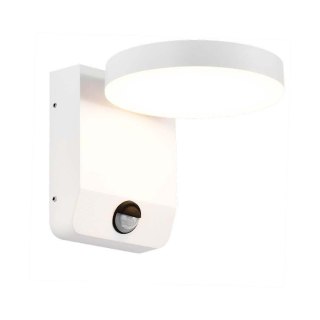Projektor oprawa elewacyjna V-TAC 17W LED czujnik ruchu okrągła biała IP65 VT-11020S 3000K 2520lm