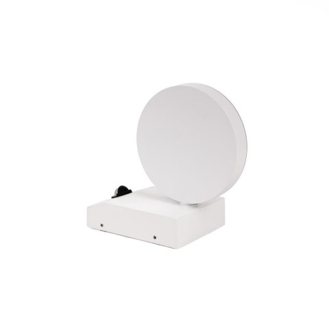 Projektor oprawa elewacyjna V-TAC 17W LED czujnik ruchu okrągła biała IP65 VT-11020S 4000K 2520lm