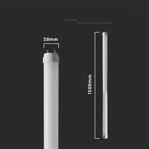 Tuba Świetlówka LED T8 Szklana V-TAC 150cm 20W z starterem VT-1575 4000K 2100lm 3 Lata Gwarancji Tuba Świetlówka LED T8 Szklana V-TAC 150cm 20W z starterem VT-1575 4000K 2100lm 3 Lata Gwarancji