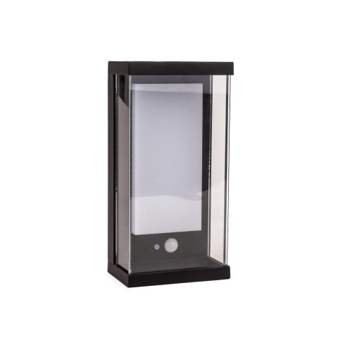 Kinkiet ogrodowy ścienny solarny V-TAC 1W LED czujnik ruchu IP65 czarny VT-1193 3000K 95lm