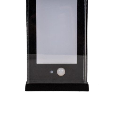 Kinkiet ogrodowy ścienny solarny V-TAC 1W LED czujnik ruchu IP65 czarny VT-1193 3000K 95lm