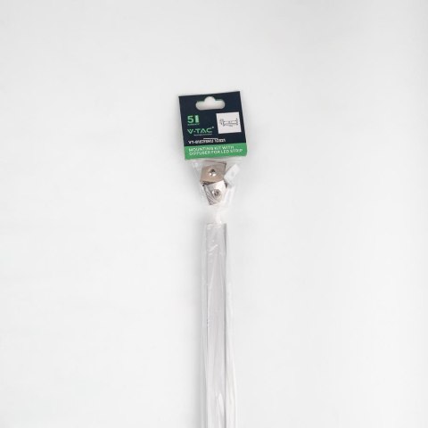 Profil aluminiowy anodowany cienkościenny V-TAC 2mb klosz mleczny VT-8113