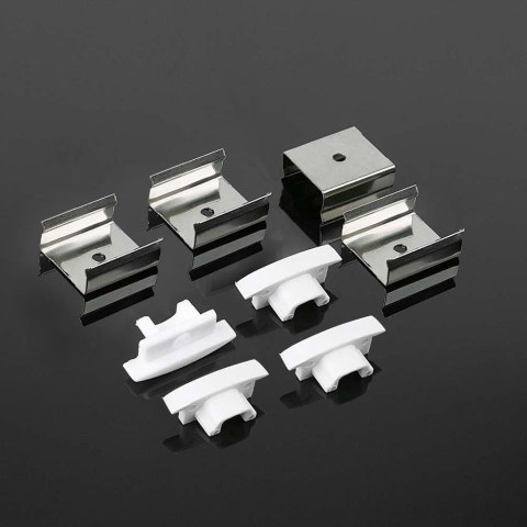 Profil aluminiowy anodowany wpuszczany cienkościenny V-TAC 2mb klosz mleczny VT-8106