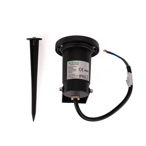 Oprawa Gruntowa Ogrodowa Wbijana Aluminium GU10 Czarna z daszkiem IP65 V-TAC VT-1126 3 Lata Gwarancji Oprawa Gruntowa Ogrodowa Wbijana Aluminium GU10 Czarna z daszkiem IP65 V-TAC VT-1126 3 Lata Gwarancji