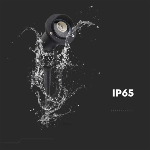 Oprawa Gruntowa Ogrodowa Wbijana Aluminium GU10 Czarna z daszkiem IP65 V-TAC VT-1126 3 Lata Gwarancji Oprawa Gruntowa Ogrodowa Wbijana Aluminium GU10 Czarna z daszkiem IP65 V-TAC VT-1126 3 Lata Gwarancji