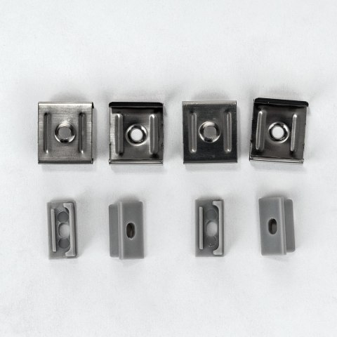 Profil aluminiowy anodowany na dwie taśmy 185mm V-TAC 2mb klosz mleczny VT-8202