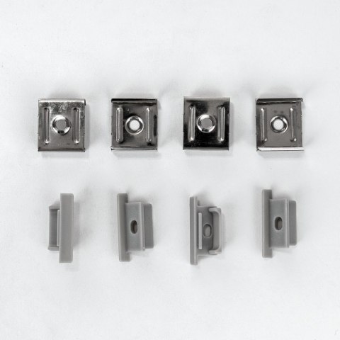 Profil aluminiowy anodowany wpuszczany na dwie taśmy V-TAC 2mb klosz mleczny VT-8203