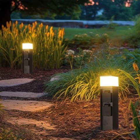 Słupek Ogrodowy LED G9 V-TAC 2 Gniazda 2x16A 23cm 3600W IP44 Grafit VT-1197 3 Lata Gwarancji Słupek Ogrodowy LED G9 V-TAC 2 Gniazda 2x16A 23cm 3600W IP44 Grafit VT-1197 3 Lata Gwarancji