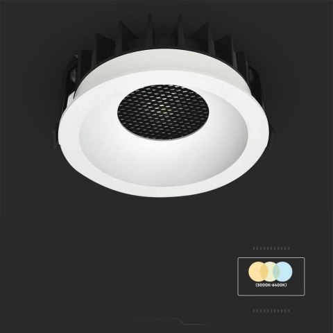 Oprawa V-TAC LED Downlight 18W BRIDGELUX CHIP CCT Biała Raster Antyolśnieniowy Plaster Miodu VT-17018 3000K-4000K-6400K 1860lm Oprawa V-TAC LED Downlight 18W BRIDGELUX CHIP CCT Biała Raster Antyolśnieniowy Plaster Miodu VT-17018 3000K-4000K-6400K 1860lm