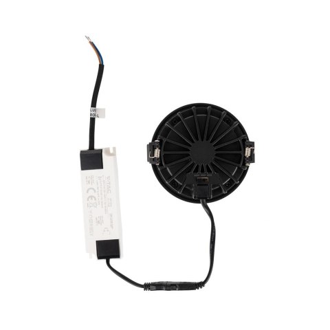 Oprawa V-TAC LED Downlight 18W BRIDGELUX CHIP CCT Czarna Raster Antyolśnieniowy Plaster Miodu VT-17018 3000K-4000K-6400K 1860lm Oprawa V-TAC LED Downlight 18W BRIDGELUX CHIP CCT Czarna Raster Antyolśnieniowy Plaster Miodu VT-17018 3000K-4000K-6400K 1860lm
