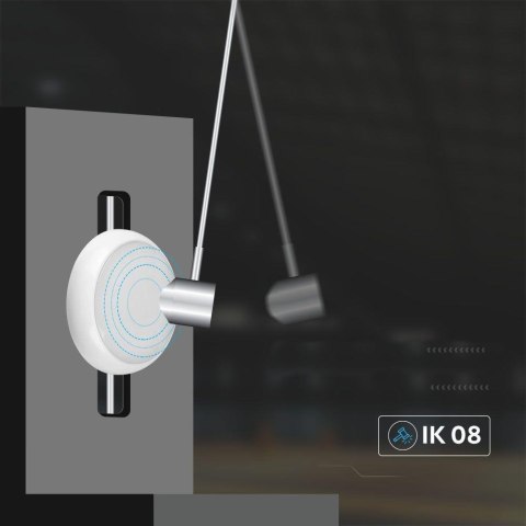 Plafon LED V-TAC czujnik/CCT/awaria 3godziny 8W/16W/20W SAMSUNG CHIP IP65 IK08 VT-8633 3000K-4000K-6400K 2600lm 3 lata gwarancji