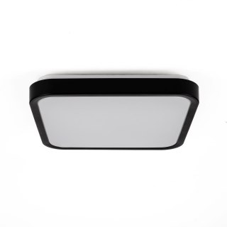 Plafon V-TAC 48W LED SAMSUNG CHIP kwadrat 42x42cm natynkowy IP44 czarny VT-8630B 6500K 5160lm 5 lat gwarancji