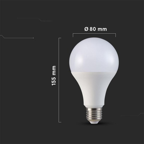 Żarówka LED V-TAC 20W A80 E27 80x155mm VT-22022 4000K 2452lm Żarówka LED V-TAC 20W A80 E27 80x155mm VT-22022 4000K 2452lm