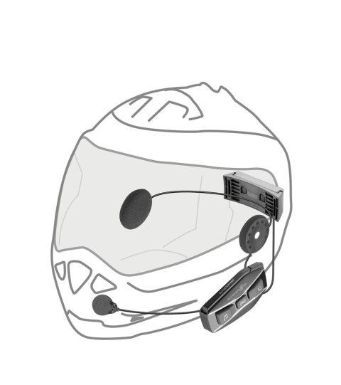 Intercom motocyklowy INTERPHONE U-COM 16, komplet na 1 kask Intercom motocyklowy INTERPHONE U-COM 16, komplet na 1 kask
