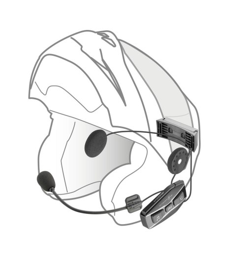 Intercom motocyklowy INTERPHONE U-COM 16, komplet na 1 kask Intercom motocyklowy INTERPHONE U-COM 16, komplet na 1 kask