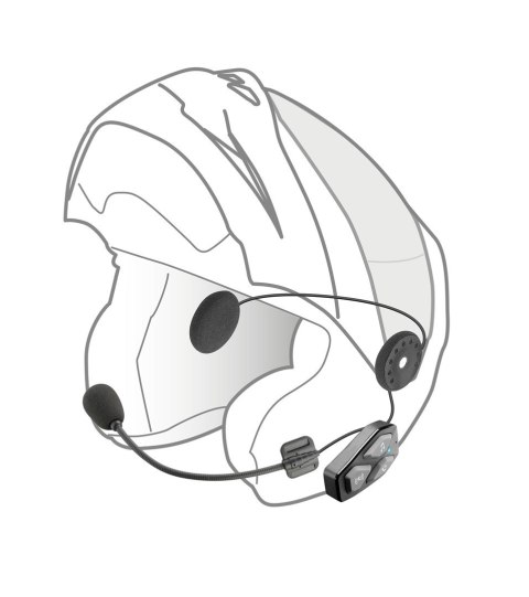 Intercom motocyklowy INTERPHONE U-COM 3, komplet na 2 kaski Intercom motocyklowy INTERPHONE U-COM 3, komplet na 2 kaski