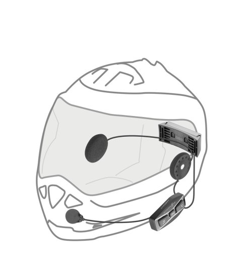 Intercom motocyklowy INTERPHONE U-COM 4, komplet na 1 kask Intercom motocyklowy INTERPHONE U-COM 4, komplet na 1 kask