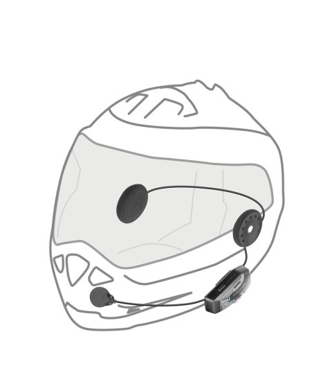 Intercom motocyklowy INTERPHONE U-COM 6R, komplet na 1 kask Intercom motocyklowy INTERPHONE U-COM 6R, komplet na 1 kask