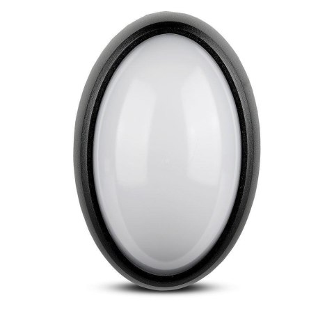 Plafon 12W LED V-TAC Owal Czarna IP54 VT-8010-B 3000K 840lm Plafon 12W LED V-TAC Owal Czarna IP54 VT-8010-B 3000K 840lm