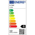 Plafon 12W LED V-TAC Owal Czarna IP54 VT-8010-B 3000K 840lm