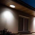 Plafon V-TAC 18W LED Okrągły 25cm Natynkowy IP44 Czarny VT-8618B 3000K 1830lm