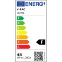 Plafon V-TAC 48W LED Kwadrat 42x42cm Natynkowy IP44 Czarny VT-8630B 4000K 5160lm