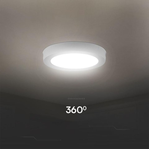 Panel natynkowy V-TAC 18W LED SAMSUNG CHIP okrągły 215x30mm VT-60018RD-S 6500K 1980lm 5 lat gwarancji