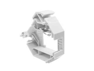 Adapter na szynę DIN (TH35) do keystone RJ45, RJ12 z uziemieniem i pokrywą ALANTEC