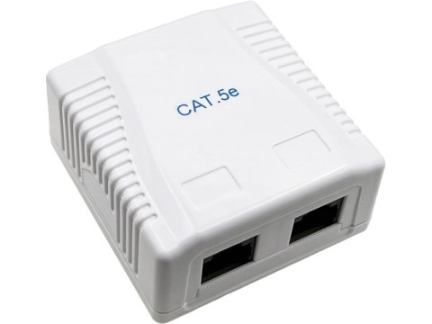 Gniazdo natynkowe UTP kat.5e 2xRJ45 ALANTEC Gniazdo natynkowe UTP kat.5e 2xRJ45 ALANTEC