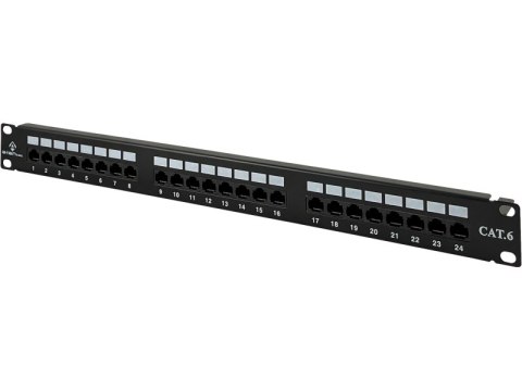 Patch panel UTP kat.6, 24 porty LSA z półką 1U ALANTEC Patch panel UTP kat.6, 24 porty LSA z półką 1U ALANTEC