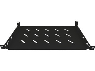 Półka stała 19" 1U głęb. 280mm, czarna, 4 punkty mocowania ALANTEC