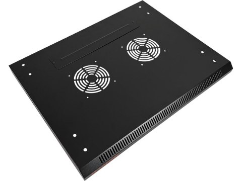 Szafka rack wisząca 19" 6U 600x450, niedzielona, drzwi szklane jednoskrzydłowe, tył osłona pełna, osłony boczne zamykane na kluc Szafka rack wisząca 19" 6U 600x450, niedzielona, drzwi szklane jednoskrzydłowe, tył osłona pełna, osłony boczne zamykane na kluc