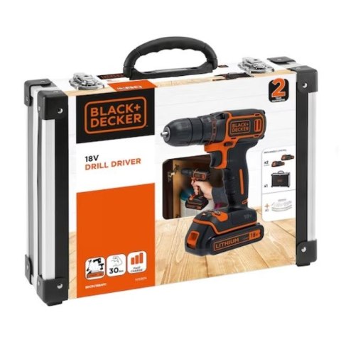 Wiertarko-wkrętarka 18V CDC18BAFC-QW BLACK+DECKER (WYPRZEDAŻ)
